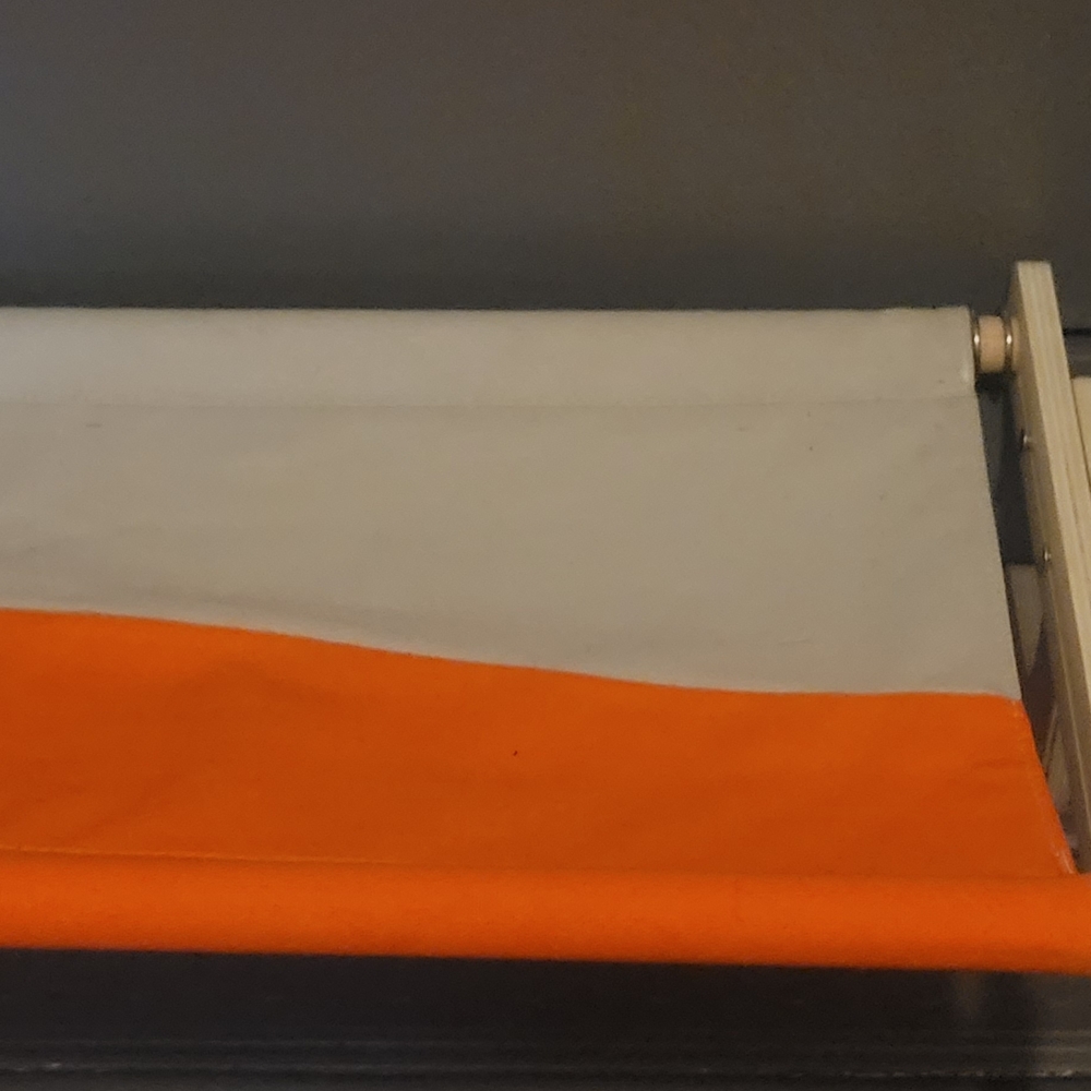 Orange and White Canvas Hammock